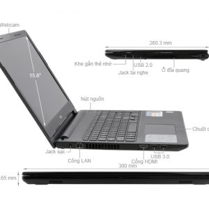 Laptop Dell Inspiron 3576 i5 8250U/4GB/1TB/Win10 (P63F002N76F)